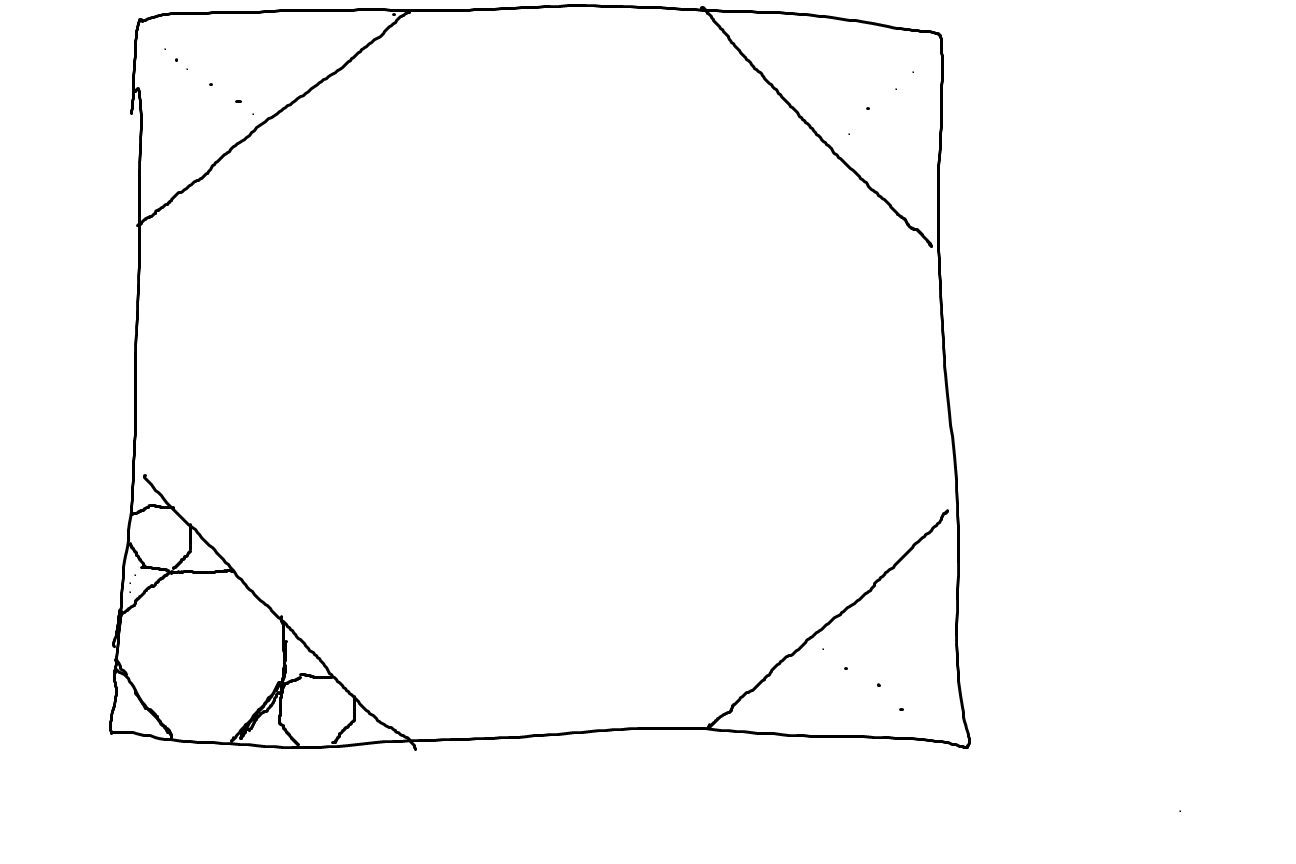 An almost tiling of the unit square by regular octagons